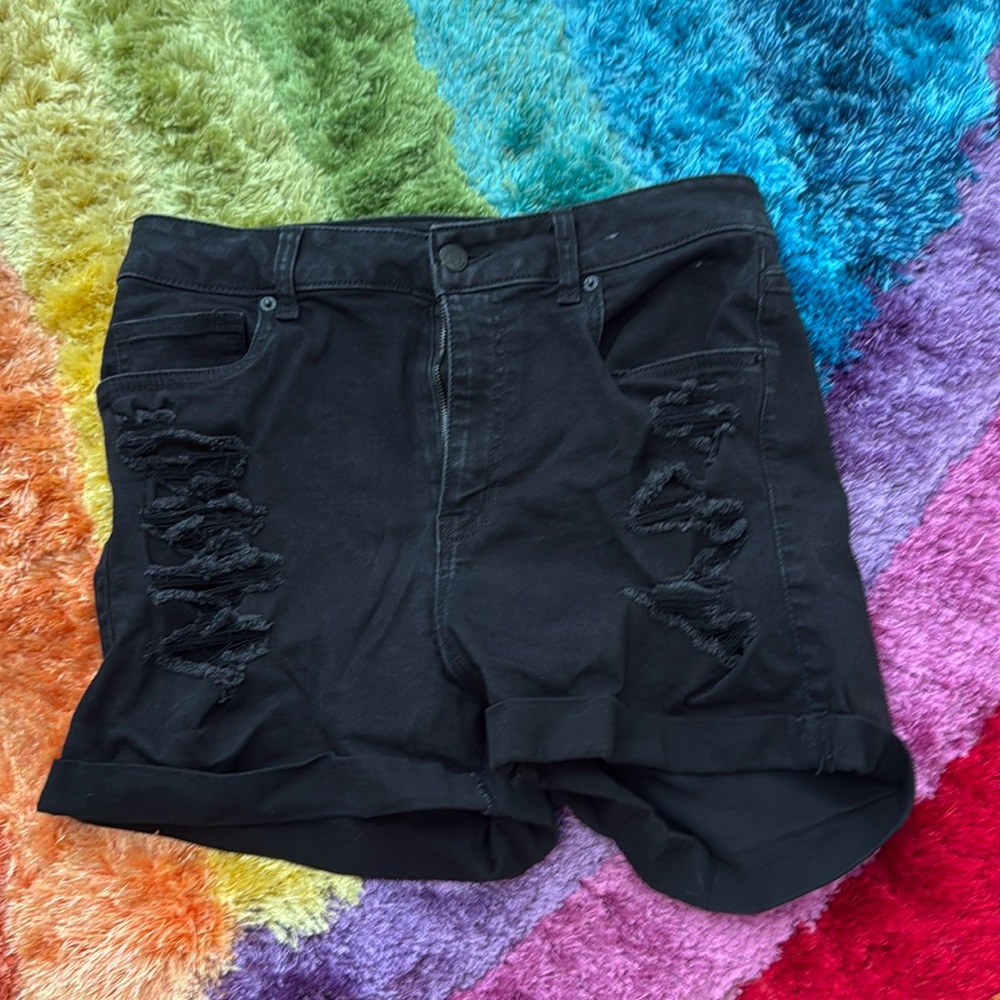 Black Jean shorts size 9 by refuge denim Miami high rise stretch